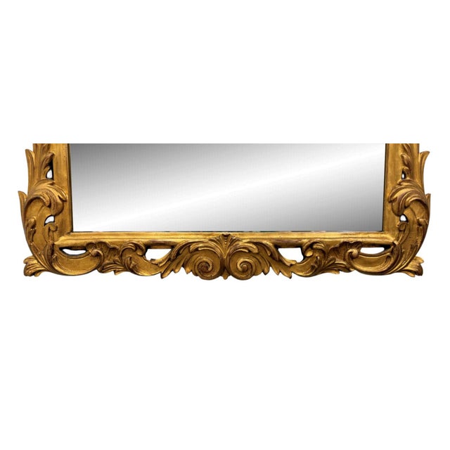 Vintage Carved Giltwood Mirror For Sale - Image 9 of 9