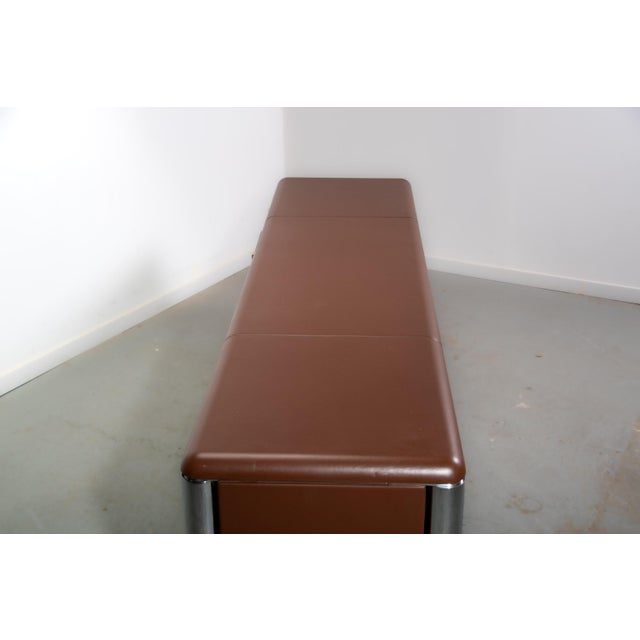 No. 3076 Credenza in Vitello Leather from KnollStudio, 1988 For Sale - Image 12 of 17
