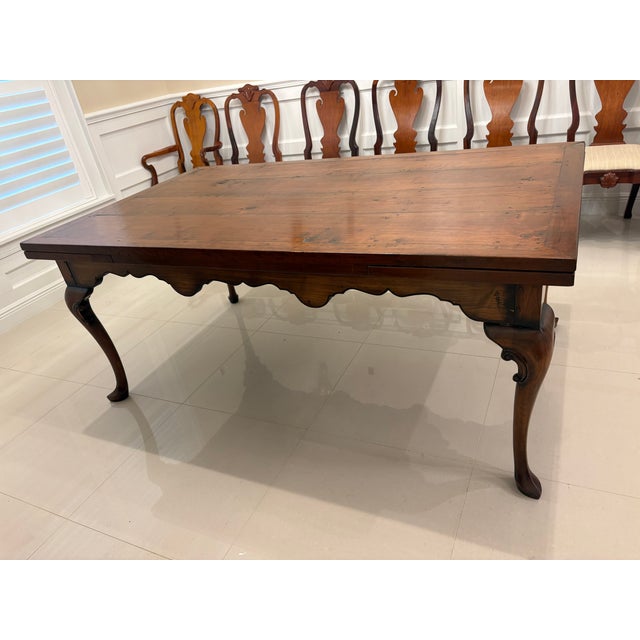 Late 20th Century Nicholas James Ltd. London Custom English Dining Set — Refectory Table With 8 George II Chippendale Mahogany Chairs For Sale - Image 12 of 16