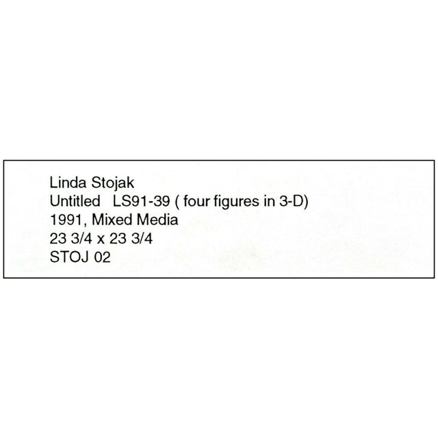 1990s 1990s Four Figures in 3D, Linda Stojak For Sale - Image 5 of 6