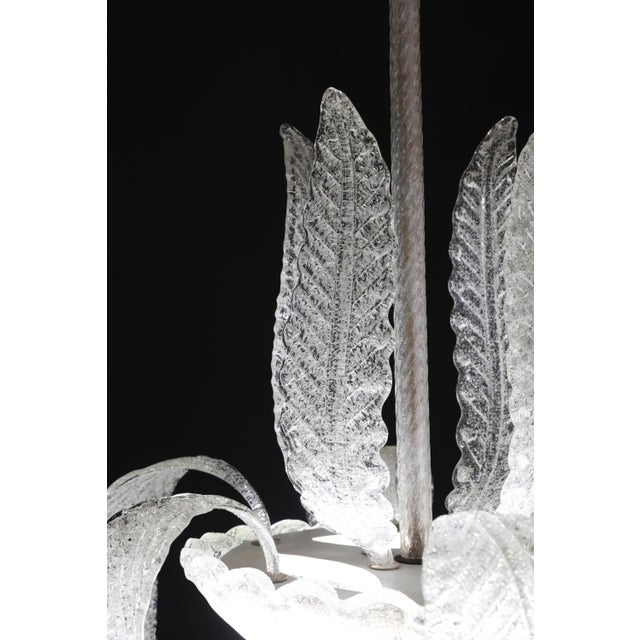 Elegant Art Deco Barovier E Toso Chandelier, Murano Glass, 1950s For Sale - Image 12 of 12