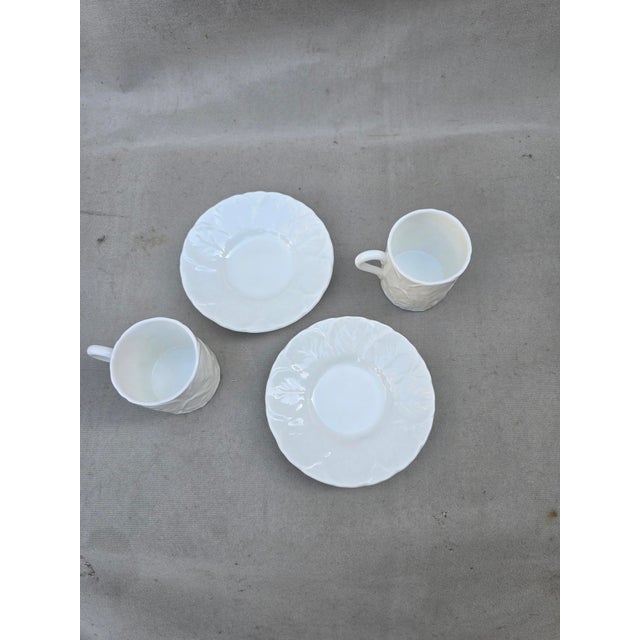 Coalport Porcelain 1980s Coalport Demitasse Cups and Saucers - 4 PCS For Sale - Image 4 of 5