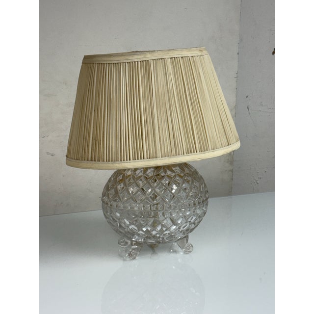 1982 Fine Art Lamps Pressed Glass Globe Table Lamp For Sale - Image 12 of 12