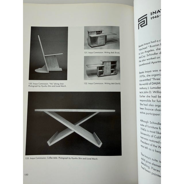 The Furniture of R.M.Schindler 1997 Architecture Design Art Book Isbn 0942006305 For Sale - Image 10 of 12