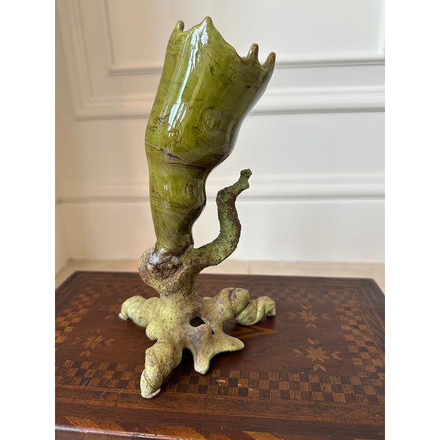 Vintage 1999 Brutalist Ceramic Handmade Sculpture For Sale - Image 9 of 18