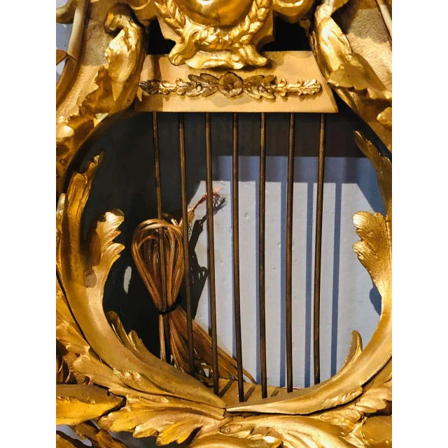 Pair of Four-Light Louis XVI Style Bird & Face Mounted Gilt Bronze Wall Sconces For Sale - Image 10 of 13