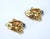 Antigona Paris Gold Plated Sculptural Earrings With Blue Cabochons, a Pair For Sale - Image 9 of 12