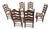 Vintage Rush Ladderback Kitchen Dining Room Chairs For Sale