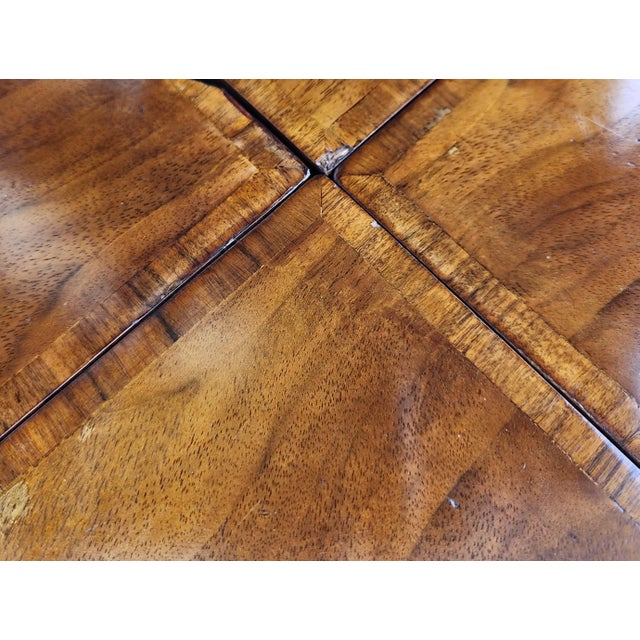 Pierre Deux Game Table Flip Top Leather For Sale - Image 9 of 12