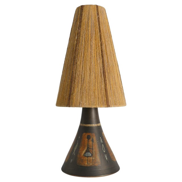 Scandinavian Modern Ceramic Table Lamp from Munk, Sweden, 1960s For Sale - Image 12 of 12
