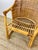 Vintage 1960s Rattan Woven Back Desk Chair For Sale In Palm Springs - Image 6 of 11