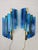 Glass Wall Lamps in Blue Colour by Svend Aage Holm Sorensen for Hazel & Teudt, 1960s, Set of 2 For Sale - Image 9 of 9