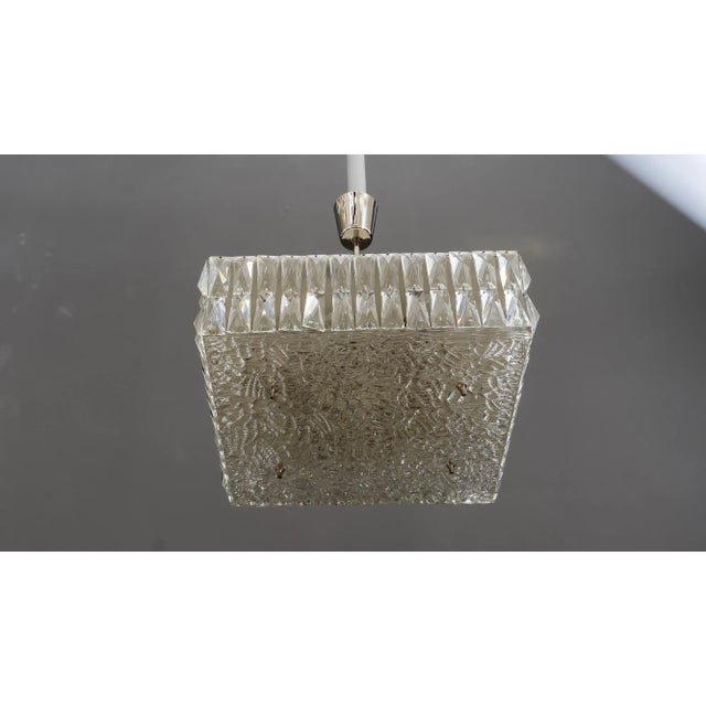Textured Glass Chandeliers by J. T. Kalmar for Kalmar, Austria, 1950s, Set of 2 For Sale - Image 6 of 18
