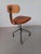 Wood Restored Office or Workshop Chair Reupholstered in Leather from Fritz Hansen, 1940s For Sale - Image 7 of 11