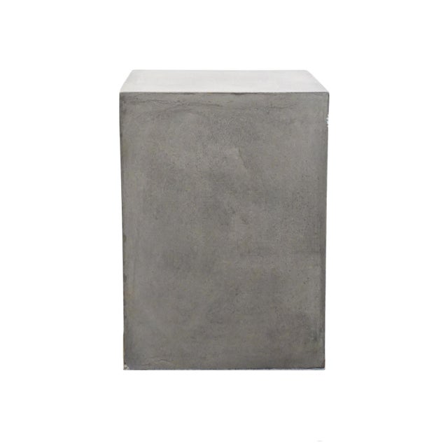 Four Hands Furniture Hugo Contemporary Industrial 22" Concrete Accent End Table For Sale In Kansas City - Image 6 of 10