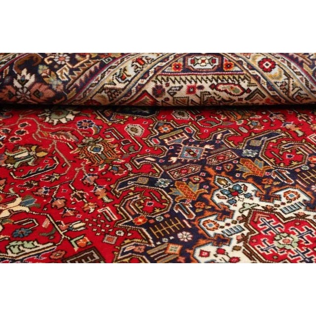 Middle Eastern Hand-Knotted Tabriz Rug For Sale - Image 10 of 11