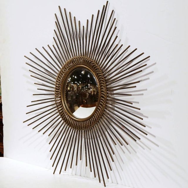 Early 20th Century French Sunburst Mirror With Antique Bronze Finish Chairish