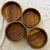 Vintage Handcrafted Wooden Black Lacquer & Bamboo Salad Serving Set - 6 pcs For Sale - Image 10 of 12