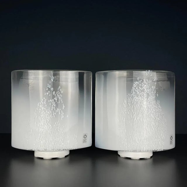 Idra Table Lamps in Murano Glass by Rosanna Toso for Leucos, Italy, 1980s, Set of 2 For Sale - Image 13 of 13