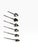 Boho Chic Vintage Mid-Century Italian Heart-Shaped Sipper Straw Spoons - Set of 6 For Sale - Image 3 of 7