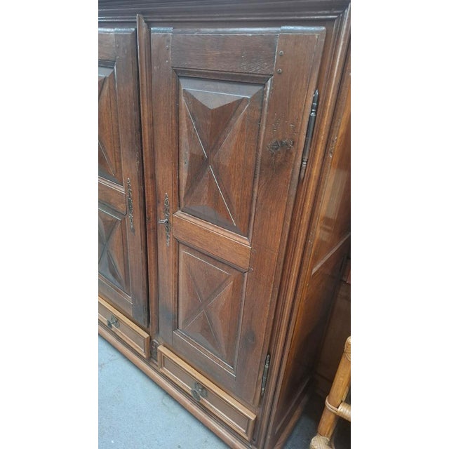 Wood Small Antique Louis XIII Cabinet, 1890 For Sale - Image 7 of 10