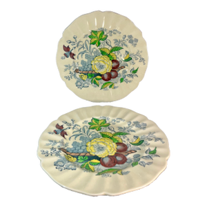 Vintage Royal Doulton the Kirkwood Multicolor Dinner Plates- Set of 2