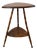 Mid Century Accent Table With Turned Wood Bamboo Style Legs For Sale