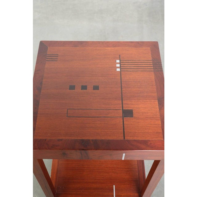 Tall Art Deco Decoforma Series Square Side Table from Schuitema For Sale - Image 6 of 12
