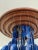 Mid-Century Modern Mid-Century Modern Verner Panton Style Blue Capiz Shell Chandelier For Sale - Image 3 of 6