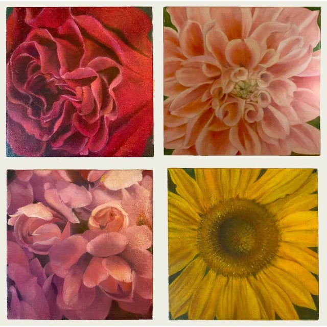 “Blue Flower” Oil Painting by Deborah Rogers - For Sale - Image 10 of 11