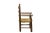 Charles Dudouyt, in the style of. Pair of armchairs standing on four legs in wood linked one to each other by two...