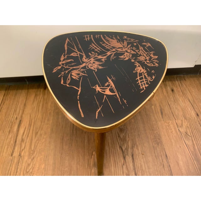 Kidney Shaped Plant Stand, 1950s For Sale - Image 4 of 9