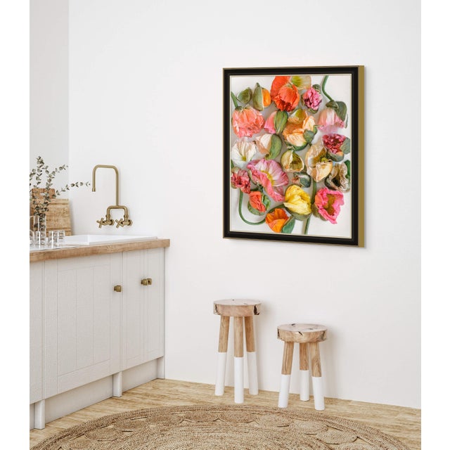 Scattered Bunch Color Pastel Poppies For Sale - Image 4 of 6