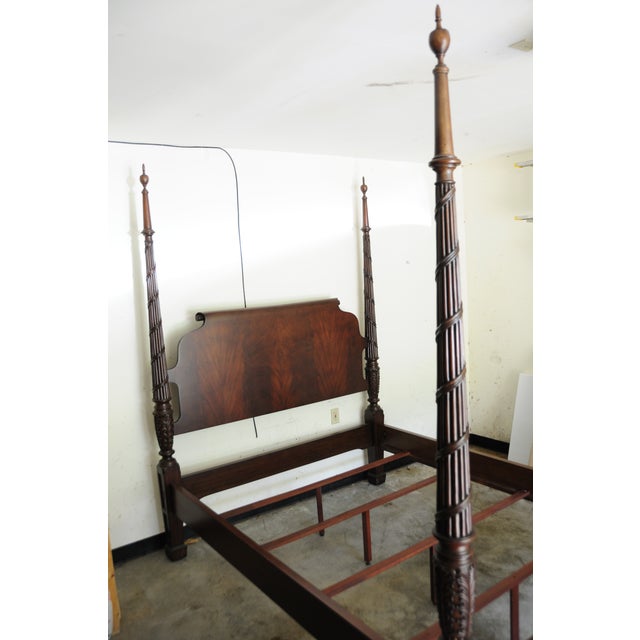 Ethan Allen Laurel Four Poster Bed Chairish
