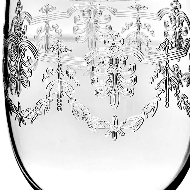 Baccarat Beauharnais Wheel-Engraved Crystal Claret Glass For Sale - Image 9 of 12