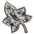 1951 Trifari Alfred Philippe Leaf Brooch Diamanté Pavé For Sale - Image 9 of 11