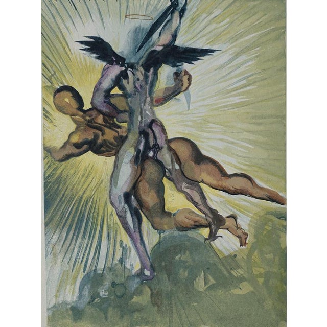 Salvador dali (1904-1989) purgatory 8: angels of the valley color woodcut unsigned on bfk rives vellum 26 x 33 cm (c. 10 x...