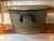 Antique 19th Century French Second Empire Tole Gray Painted Oval Jardiniere Cachepot Planter With Mask Handles For Sale - Image 13 of 18