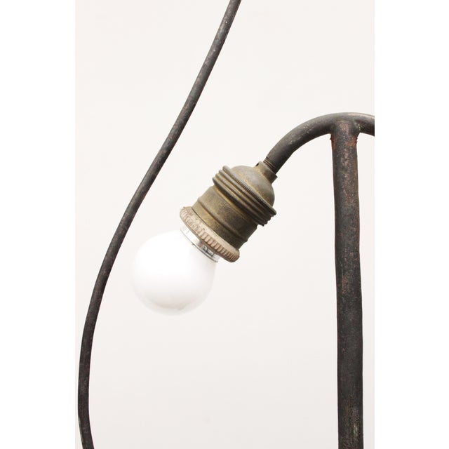 Antique Wrought Iron Floor Lamp, 1890s For Sale - Image 11 of 18