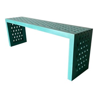 Phyllis Morris Geometric Sofa Console Table For Sale
