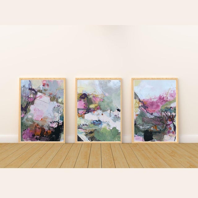 These pieces may be hung as a pair or styled individually. About the Artist Mary Elizabeth Marvin is a contemporary...
