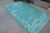 Turkish Overdyed Turquoise Rug - 5′2″ × 9′2″ For Sale - Image 3 of 6