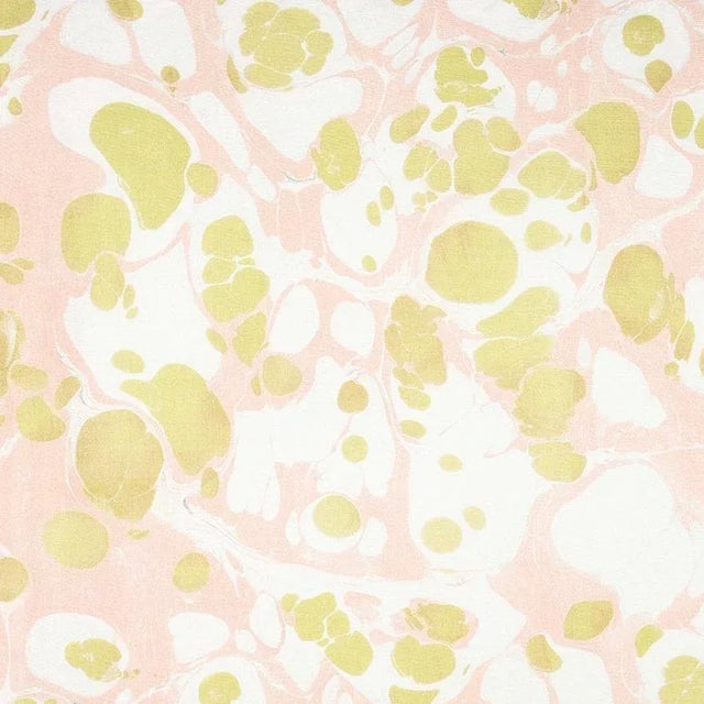 Marmorizzata Blush Print on Cotton/Linen Blend Fabric For Sale