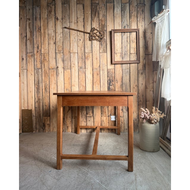Vintage Desk in Oak, 1950s For Sale - Image 4 of 14