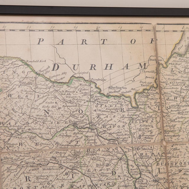 18th Century Map of the County of York by Emanuel Bowen, 1740s For Sale - Image 12 of 16