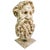 A fantastic and large mid-century bust of Zeus carved of solid plaster. This is a large and imposing bust atop a metal...
