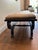 Drexel Heritage Drexel Heritage Custom Upholstered Dark Wood Bench For Sale - Image 4 of 12