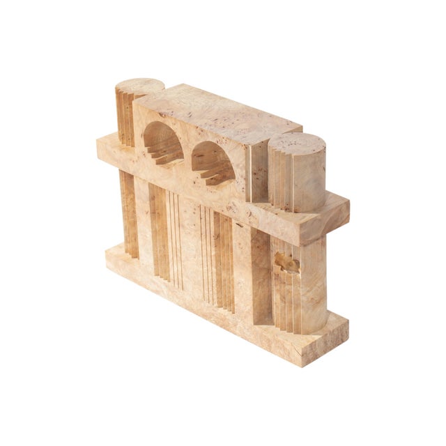 A handcrafted box made from spalted maple burl wood by American woodworker Michael Elkan of Maple Leaf Studio. This piece...