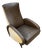 Set of Reclining Lounge Chair with Ottoman in Faux Leather, 1950s For Sale