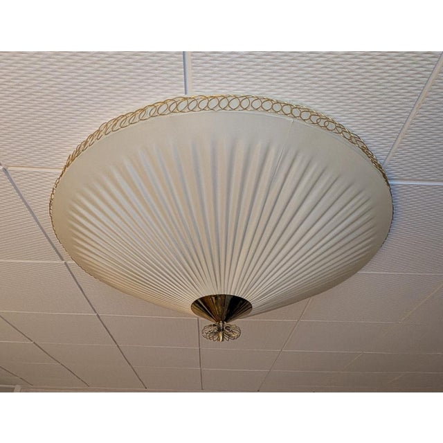 1950s Large Vintage Finnish Flush Mount in the style of Paavo Tynell, 1950s For Sale - Image 5 of 17